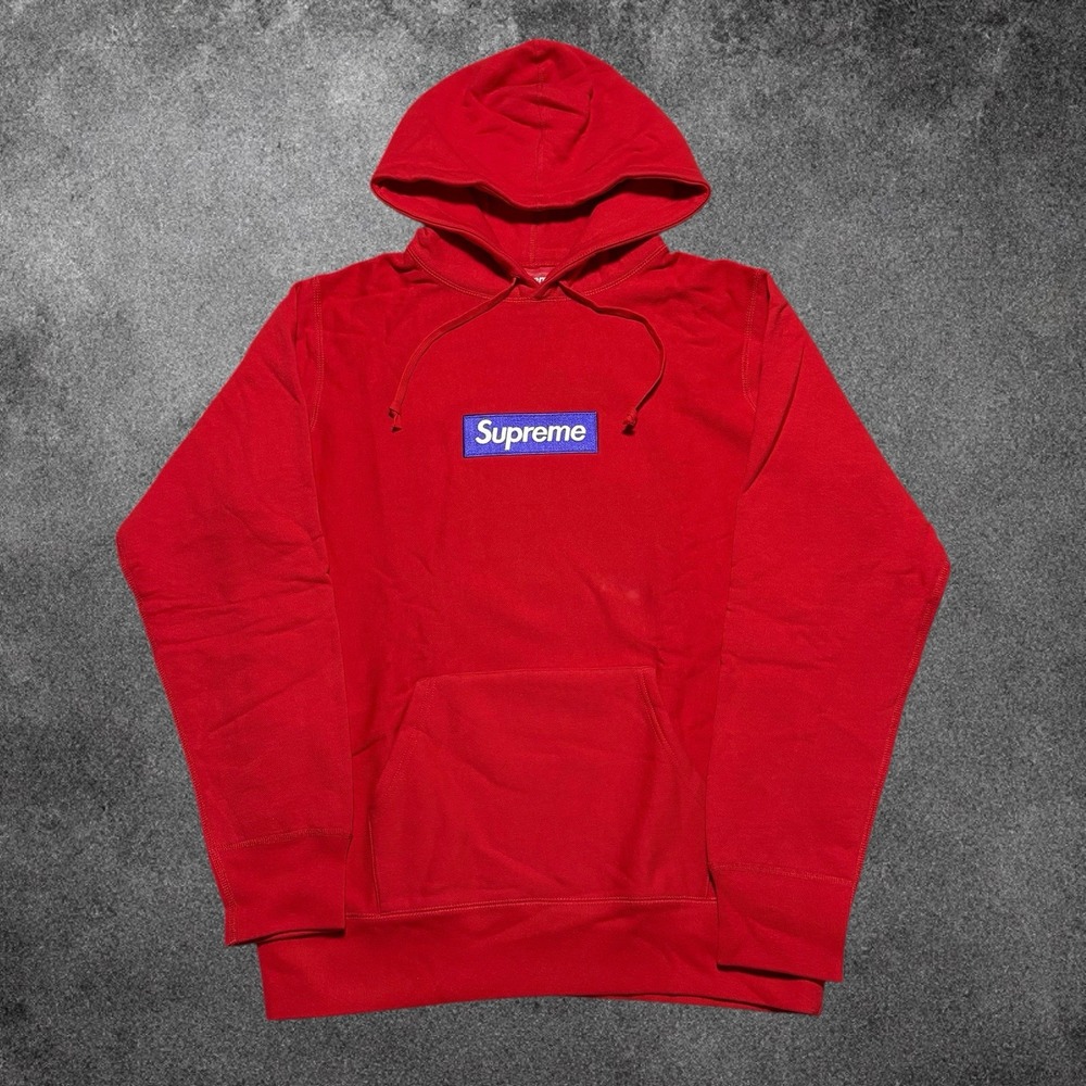 Supreme Box Logo Hooded Sweatshirt Mens Large Red Purple FW17 Bogo Hoodie L EXCL